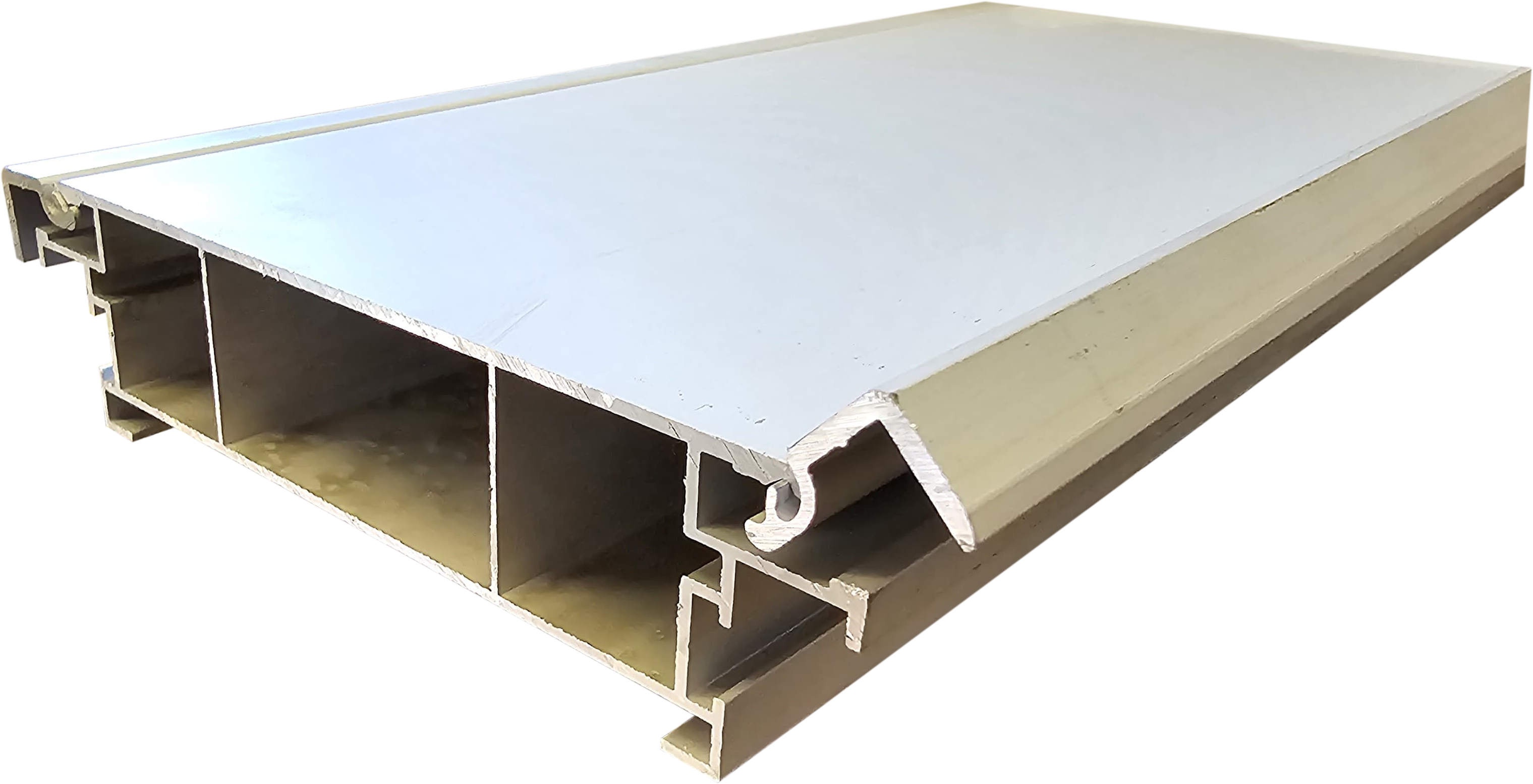 P-EX/O Illuminated Exit Direction Sign Aluminium Profile, Anodized Silver, 5.5M, Heavy Duty, Acrylic Panel Insertion, LED Ready, For Emergency & Wayfinding Lightbox Signage Solutions